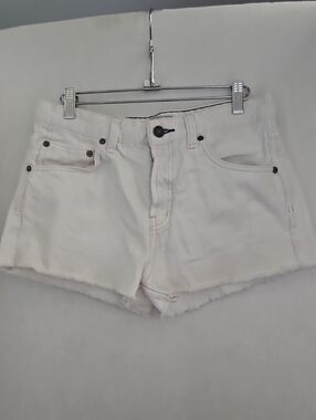 Free People White Denim Cutoff Shorts Sz 27